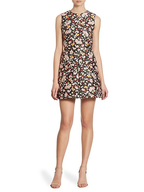 RED Valentino - Bambolina Floral Jacquard Dress