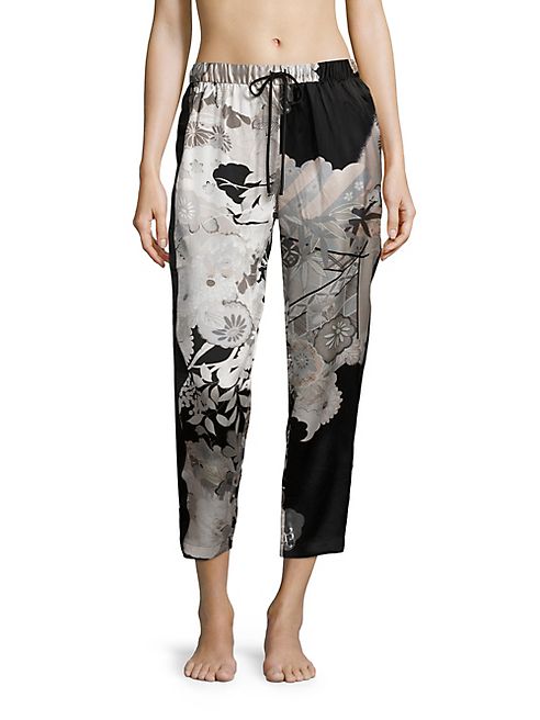 Josie Natori - Yuzen Floral Silk Pants