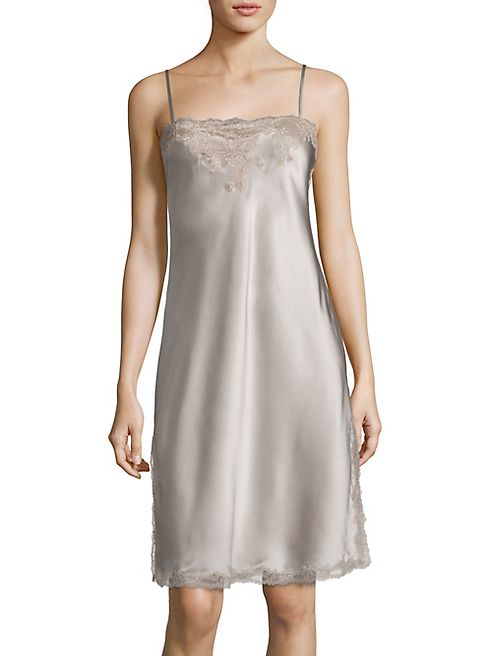 Josie Natori - Lolita Lace Silk Chemise