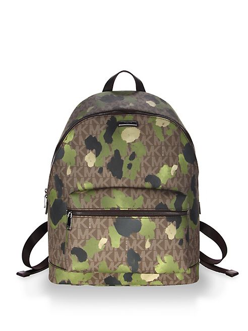 Michael Kors - Camouflage-Print Leather Backpack