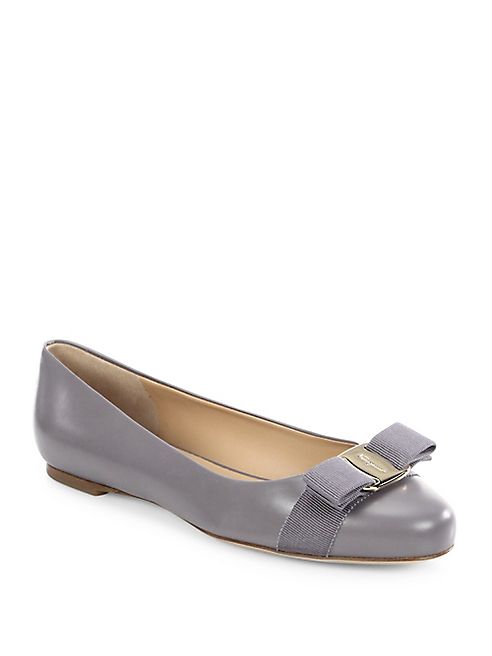 Salvatore Ferragamo - Varina Leather Ballet Flats