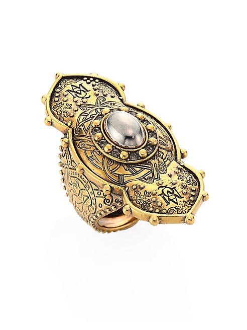 Alexander McQueen - Jeweled Oval Ring