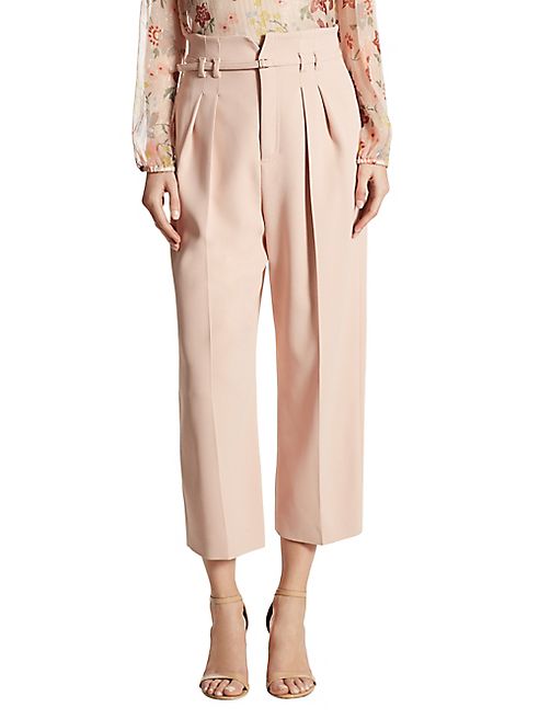 RED Valentino - High-Waist Cropped Wide-Leg Pants