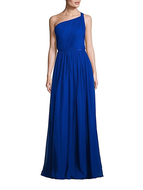 Aidan Mattox - Pleated Silk Gown