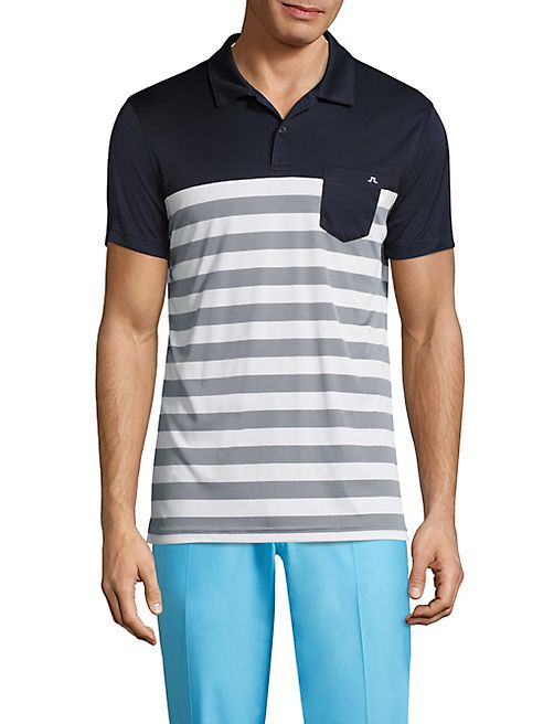 J. Lindeberg Golf - Carl Slim TX Jersey Polo