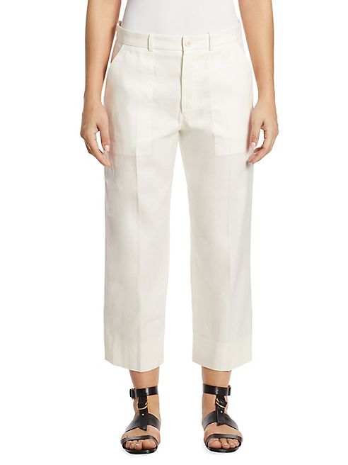 Chloé - Cropped Cotton Pants