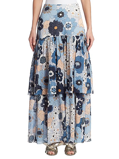 Chloé - Floral Layered Skirt