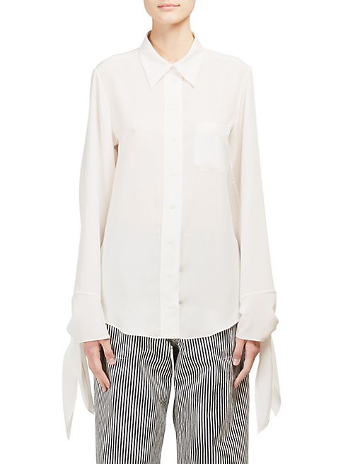 Chloé - Silk Button Front Top