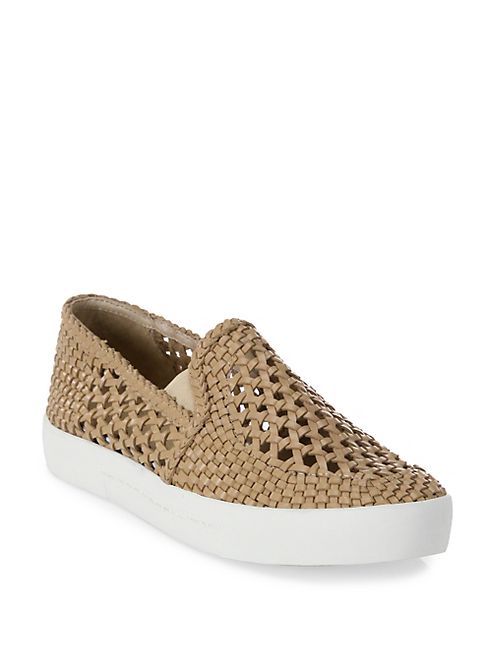 Joie - Dewey Woven Leather Skate Sneakers