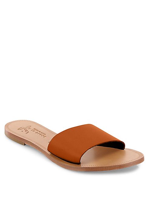 Joie - Lacey Vacchetta Leather Slide Sandals