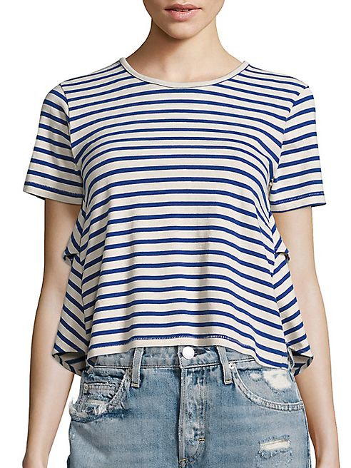 AMO - Striped Ruffle Top