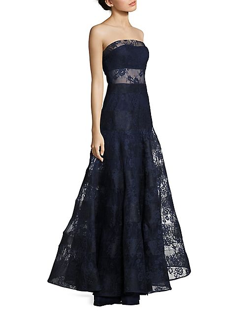 Basix Black Label - Strapless Lace Gown