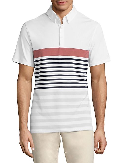 AG Green Label - Downey Stripe Printed Polo