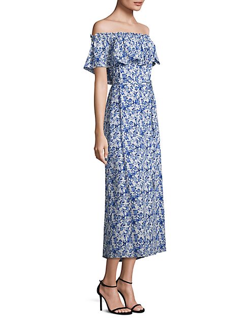 Rebecca Taylor - Off-the-Shoulder Aimee Silk Dress