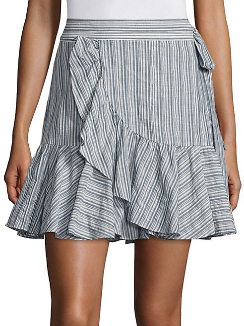 Rebecca Taylor - Striped Wool Blend Skirt