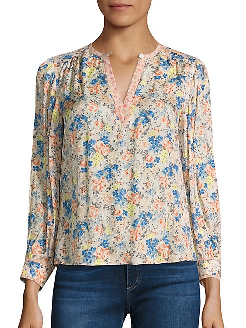 Rebecca Taylor - Floral Print Gigi Silk Top