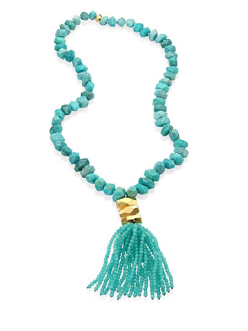 Nest - Amazonite Tassel Necklace/32