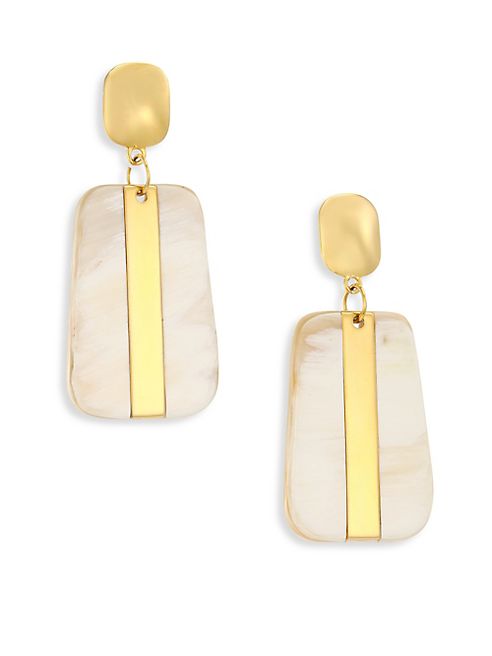 Nest - Sleek Horn Drop Earrings