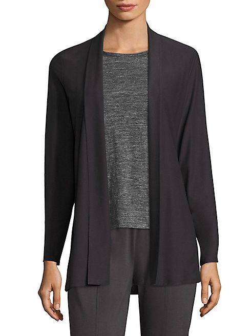 Eileen Fisher - Shawl Collar Crepe Cardigan