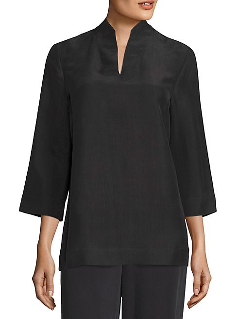 Eileen Fisher - Silk Dupioni Top