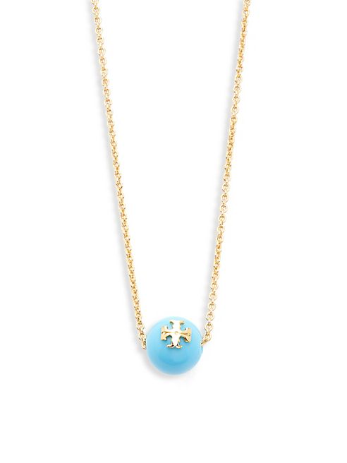 Tory Burch - Faux Pearl Pendant Necklace