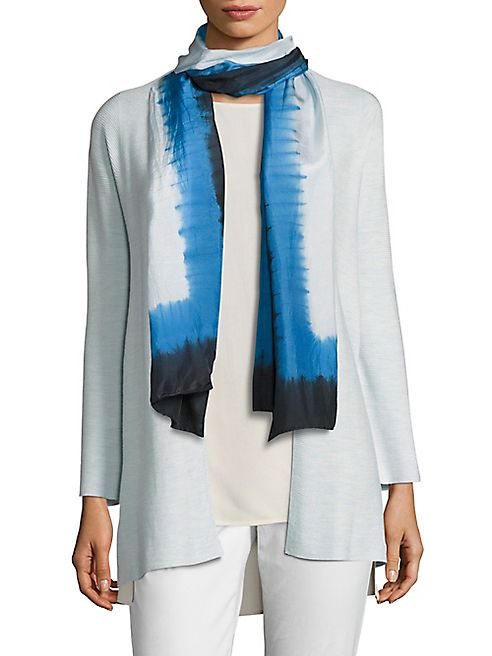 Eileen Fisher - Patterned Silk Scarf