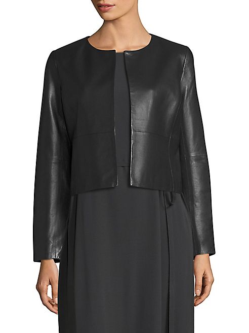 Eileen Fisher - Bolero Leather Jacket