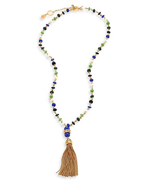 Tory Burch - Beaded Tassel Necklace