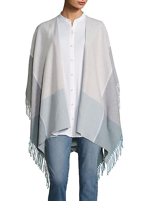 Eileen Fisher - Fringe Trimmed Poncho