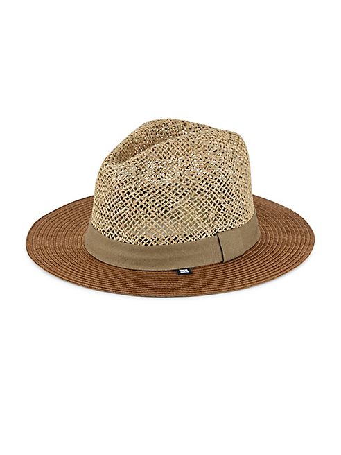 Block Headwear - Open Weave Braided Straw Sun Hat