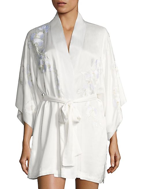 Natori - Orchid Embroidered Robe