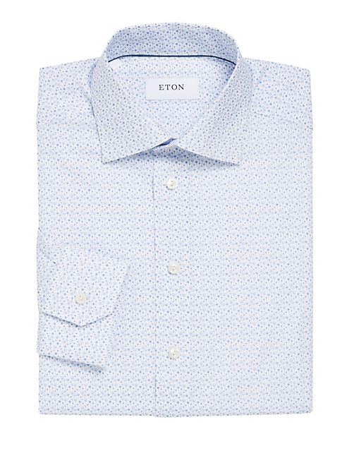 Eton - Slim-Fit Floral Printed Dress Shirt