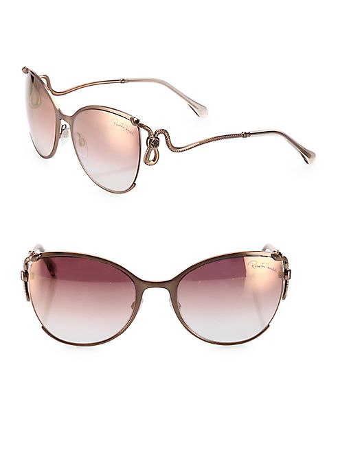 Roberto Cavalli - 59MM Mirrored Cat Eye Sunglasses