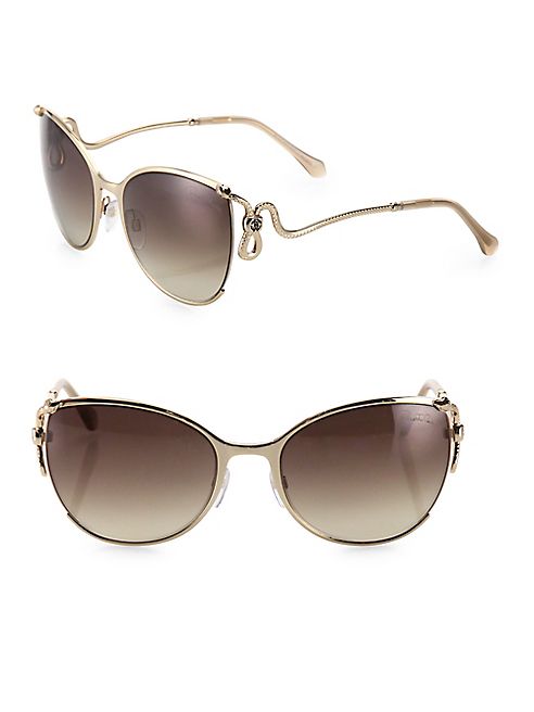 Roberto Cavalli - 59MM Mirrored Cat Eye Sunglasses