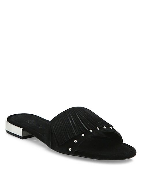 Schutz - Zilu Fringed Suede Slides