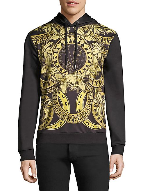 Versace Jeans - Gold Chain Nero Hooded Sweatshirt