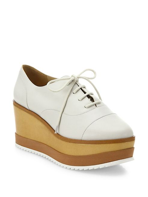 Schutz - Zaza Leather Platform Oxfords