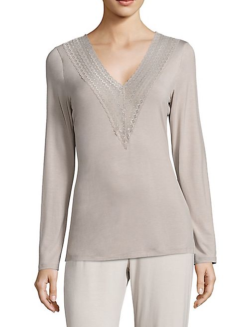 Saks Fifth Avenue Collection - Lori Lace-Accented Top