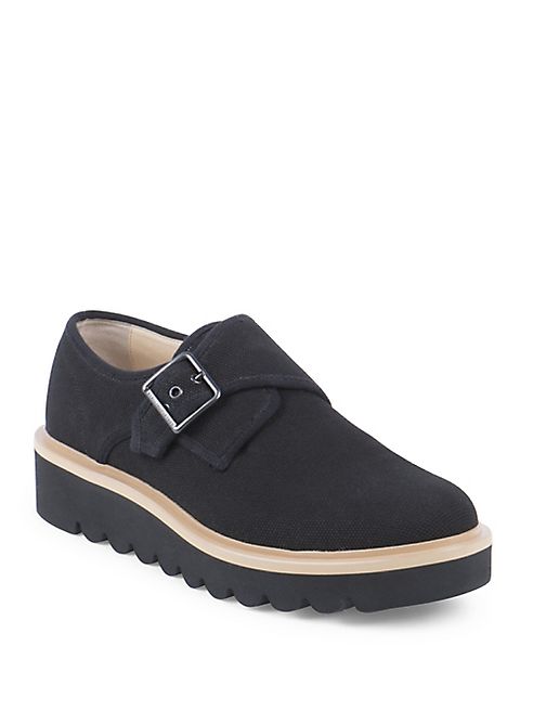 Stella McCartney - Monk-Strapped Cotton Shoes