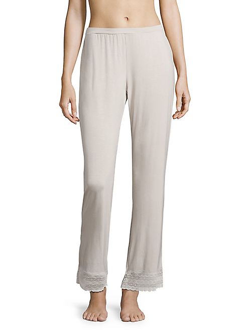 Saks Fifth Avenue Collection - Lori Lace-Accented Wide-Leg Pants