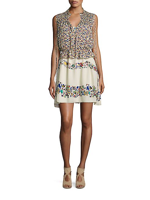 Derek Lam 10 Crosby - Two-Piece Floral-Print Silk Dress & Top