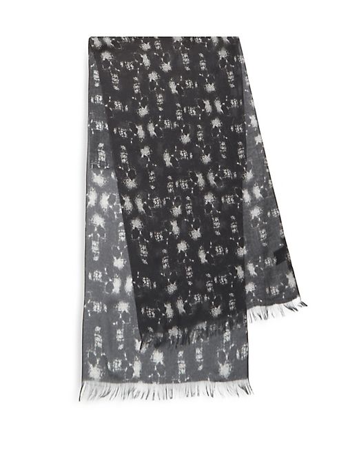 John Varvatos Star USA - Skull Printed Scarf