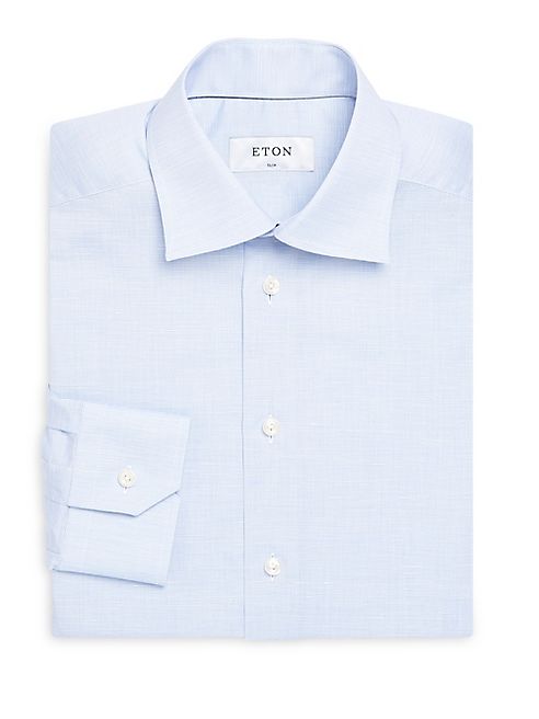 Eton - Slim-Fit Textured Dress Shirt