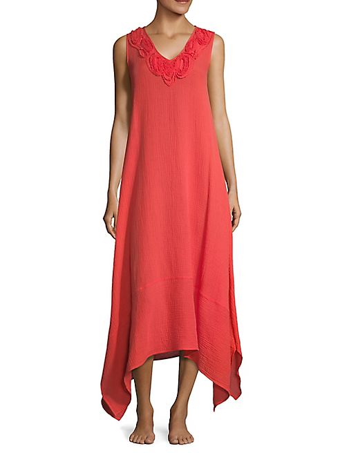 Natori - Manila Bay Embroidered Maxi Dress