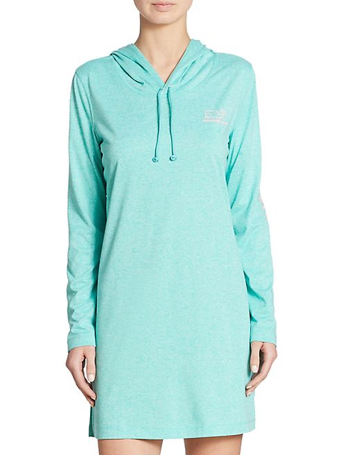 Vineyard Vines - Heather Whale Hooded Coverup