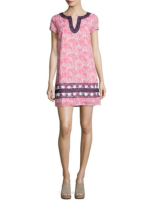 Vineyard Vines - Allover Printed Embroidered Dress