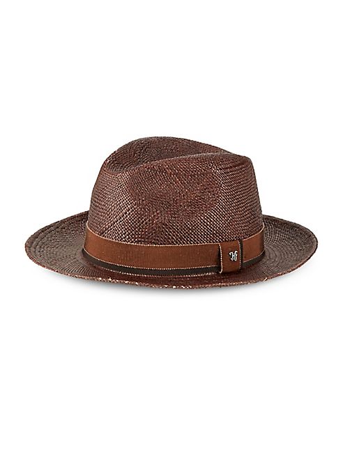 Hickey Freeman - Straw Fedora Hat