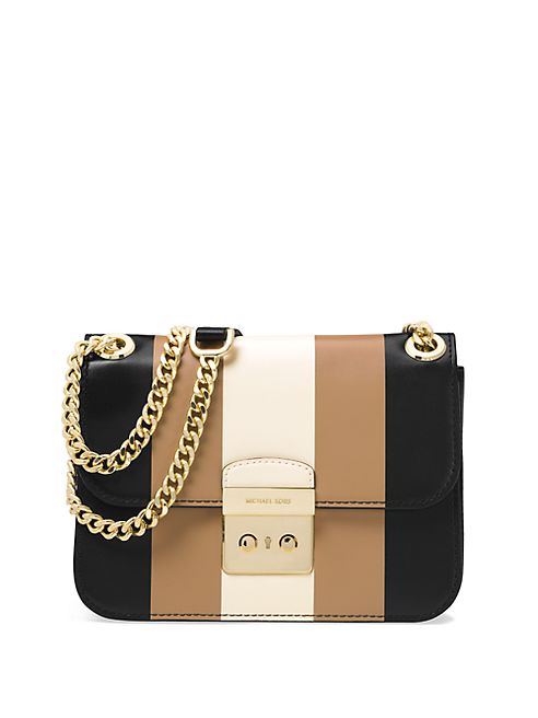 MICHAEL MICHAEL KORS - Multistriped Leather Shoulder Bag