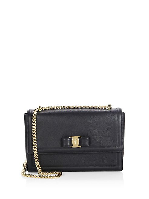 Salvatore Ferragamo - Medium Ginny Leather Shoulder Bag