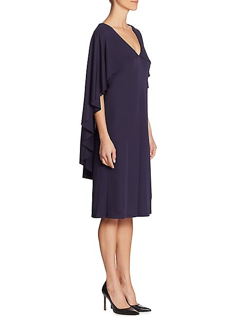 Trina Turk - Haute Havana Cascading Cape Dress